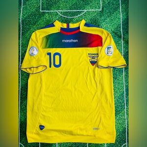 WALTER AYOVI ECUADOR QUALIFIERS WORLD CUP 2014 AUTHENTIC JERSEY.